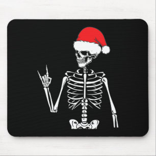 Rocker Skeleton Hand Rock On Costume Fun Christmas Mouse Mat
