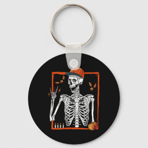 Rocker Skeleton Hand Rock On Costume Fun Halloween Key Ring