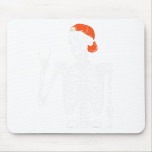 Rocker Skeleton Hand Rock On Costume Fun Halloween Mouse Mat