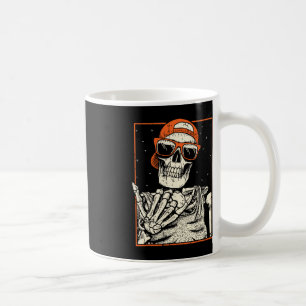 Rocker Skeleton Hand Rock On Costume Funny Hallowe Coffee Mug
