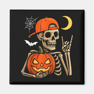Rocker Skeleton Hand Rock On Costume Funny Hallowe Magnet