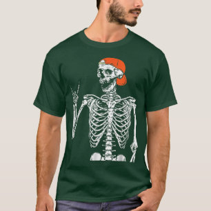 Rocker Skeleton Hand Rock On Costume Funny Hallowe T-Shirt
