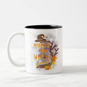 Rocker Skeleton Hand Rock On Costume Funny Hallowe Two-Tone Coffee Mug