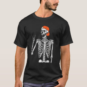 Rocker Skeleton Hand Rock On Costume   Halloween T-Shirt