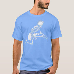 Rocker Skeleton, Mens Halloween Funny, Skeleton Ha T-Shirt