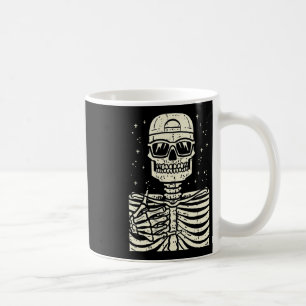 Rocker Skeleton Rock Cool Goth Halloween Men Boys  Coffee Mug