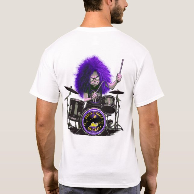 Rocker t shirt drummer (Back)