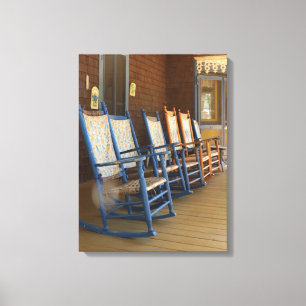 Rockers in a Row - Martha's Vineyard Canvas Print