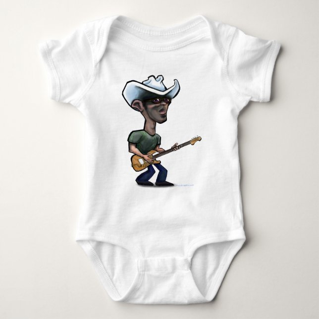 Rockerstar Baby Bodysuit (Front)