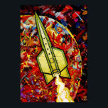 Rocket #13 Poster<br><div class="desc">Rocket #13 from Peter Thorpe's long running series of Rocket Paintings. More info at peterthorpe.net.</div>