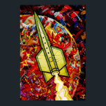 Rocket #13 Poster<br><div class="desc">Rocket #13 from Peter Thorpe's long running series of Rocket Paintings. More info at peterthorpe.net.</div>