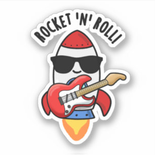 Rocket And Roll Funny Rocket Pun