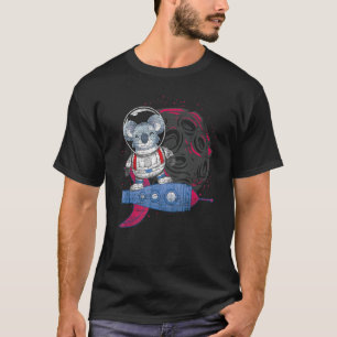 Rocket Animal Outer Space Zoo Animal Astronaut K T-Shirt