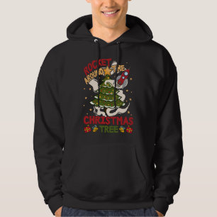 Rocket around the Christmas Tree - Cute Xmas Sweat Hoodie