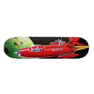 rocket art skateboard