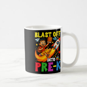Rocket Blast Off Into Pre-k Funny Back To School Coffee Mug