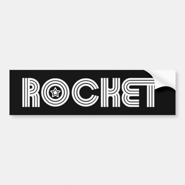 Rocket Bumper Sticker (Front)