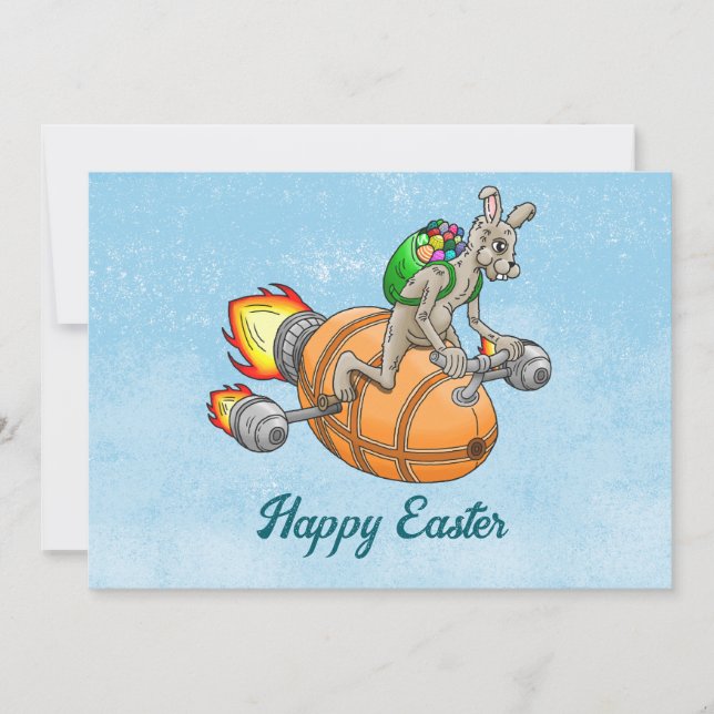Rocket Bunny Holiday Card (Front)