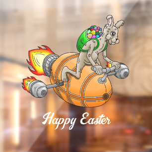 Rocket Bunny Window Cling