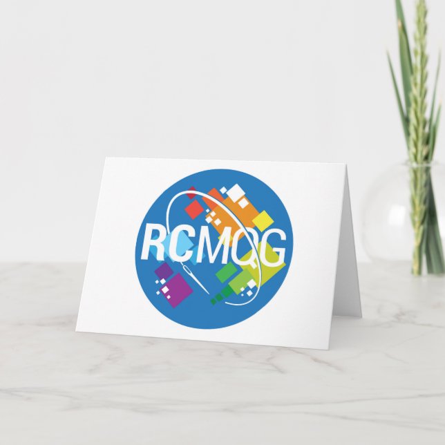 Rocket City Modern Quilt Guild Logo Notecard (Front)