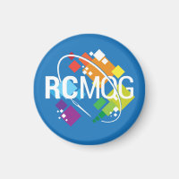 Rocket City Modern Quilt Guild Logo Small Magnet