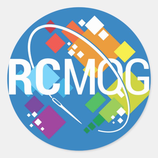 Rocket City Modern Quilt Guild Logo Stickers (Front)