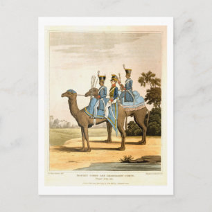 Rocket Corps and Dromedary Corps, Bengal Army 1817 Postcard