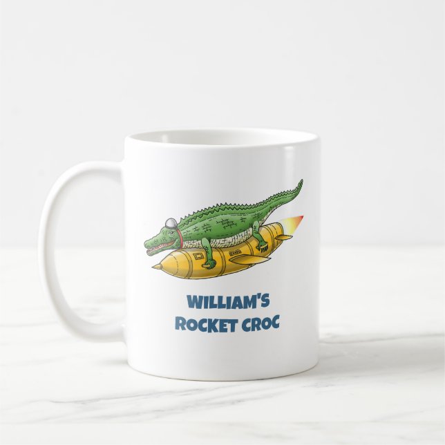 Rocket Croc Coffee Mug (Left)