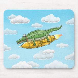 Rocket Croc Mouse Mat