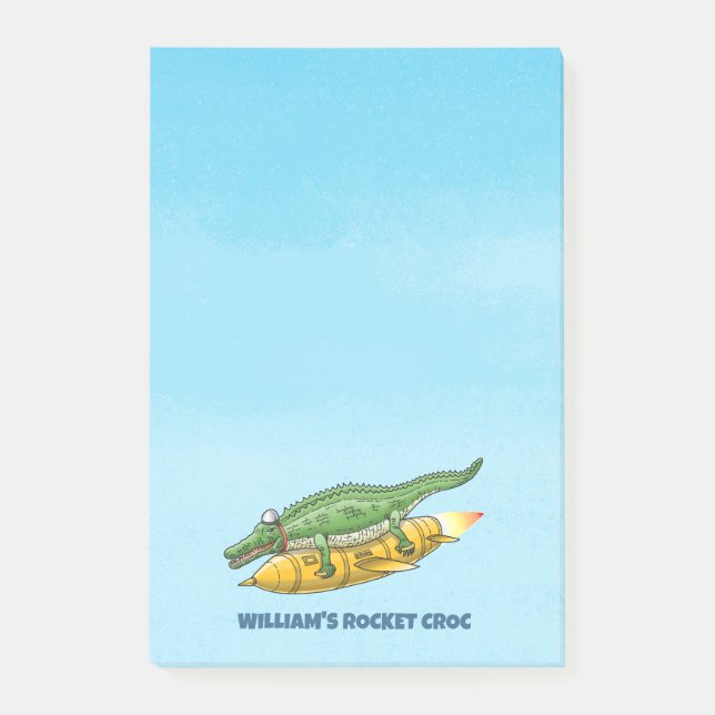 Rocket Croc Post-it Notes (Front)