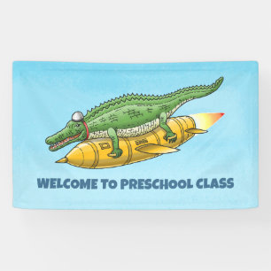 Rocket Crocodile Banner