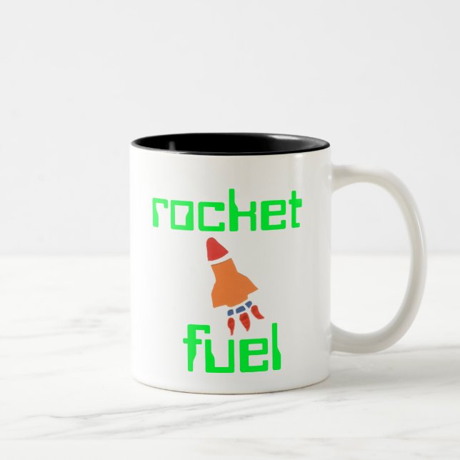 Rocket Fuel Father's Day Gift Two-Tone Coffee Mug (Right)