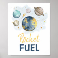 Rocket Fuel Galaxy Outer Space Birthday Baby Boy