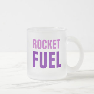 ROCKET FUEL mug (frosted glass)
