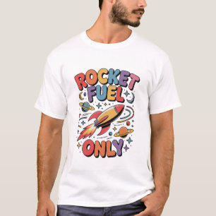 Rocket Fuel Only Space Rocket Funny Inspirational T-Shirt
