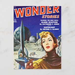 Rocket Girl Postcard