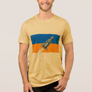 Rocket Graphic T-Shirt  Tri-Blend Shirt