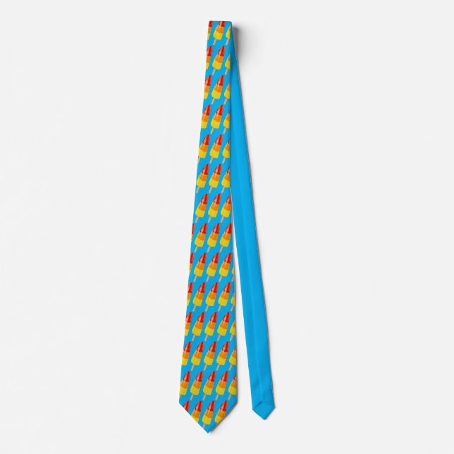 Rocket Ice Lolly Tie (Front)