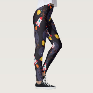 Rocket in Space  Leggings