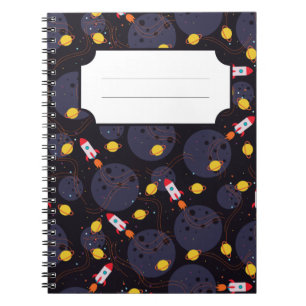 Rocket in Space Notebook