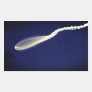 Rocket Jellyfish Rectangular Sticker