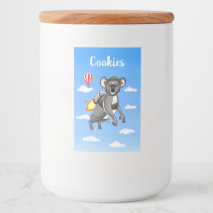 Rocket Koala Bear Food Label