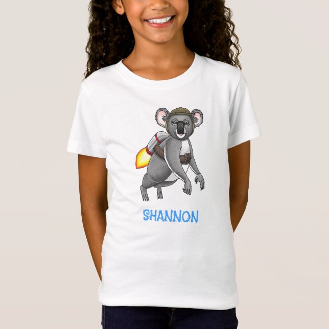 Rocket Koala Bear T-Shirt (Front)