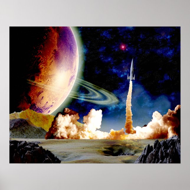 Rocket Launch Poster (Front)