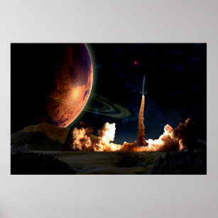 Rocket Launch Poster