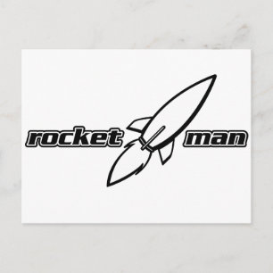 Rocket Man Postcard