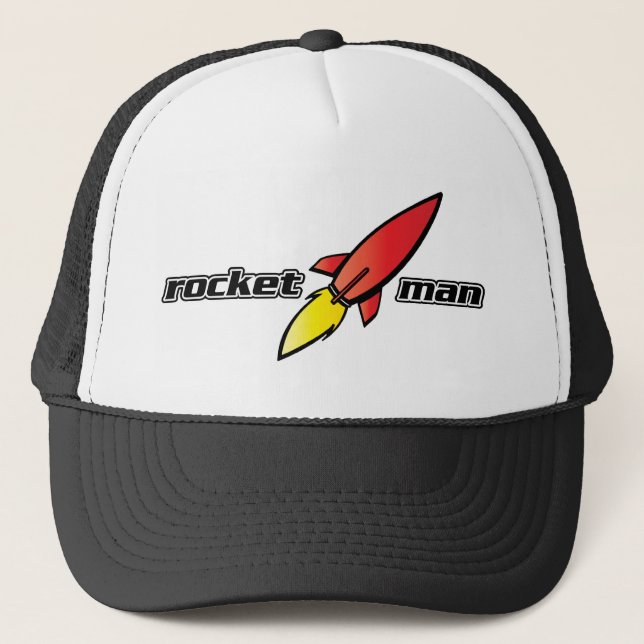 Rocket Man Trucker Hat (Front)