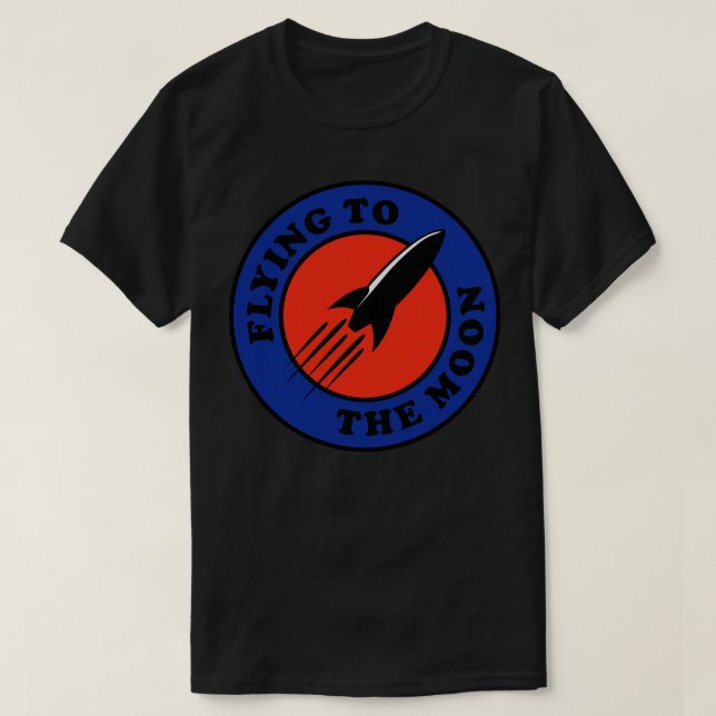 Rocket Moon T-Shirt (Design Front)