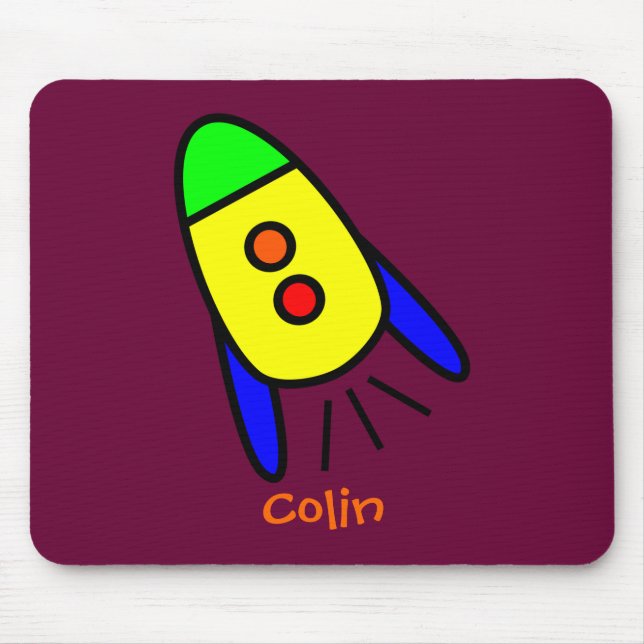 Rocket Mouse Mat (Front)