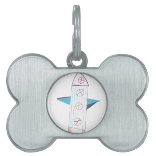 ROCKET PET NAME TAG